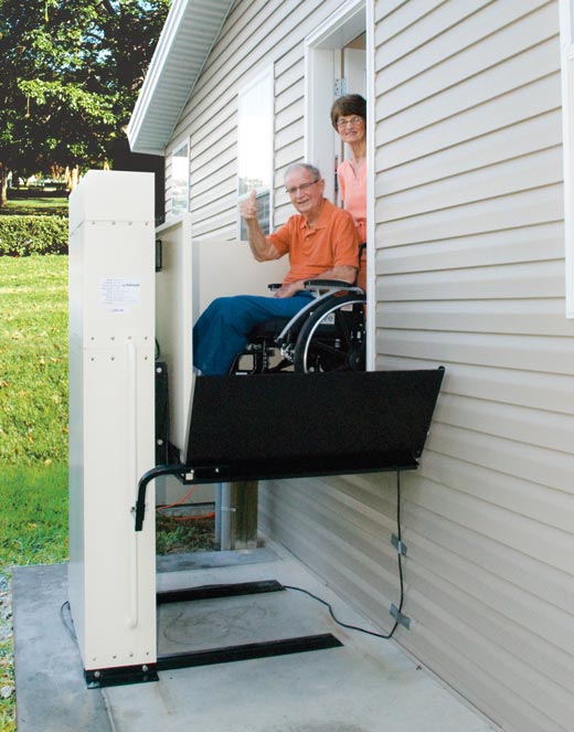 Senior Harmar handicapped wheel chair lift mobility