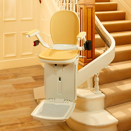 Acorn 180 Stairlift - designed for curved staircases