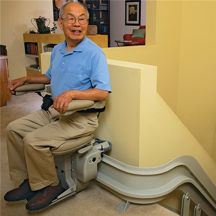 cre2110 bruno curved san francisco stair lift san jose stairlifts bruno.com oakland