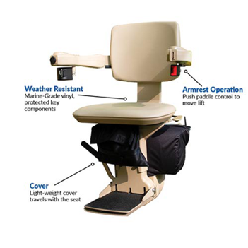 Berkeley Elite Curved Outdoor Stair Lift